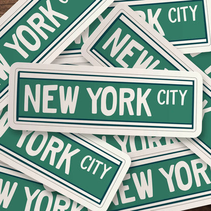 Pegatina callejera de la ciudad de Nueva York