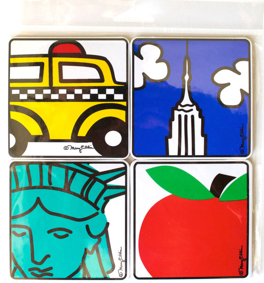 Juego de posavasos: Iconos de Nueva York