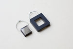 Square with Void Earrings