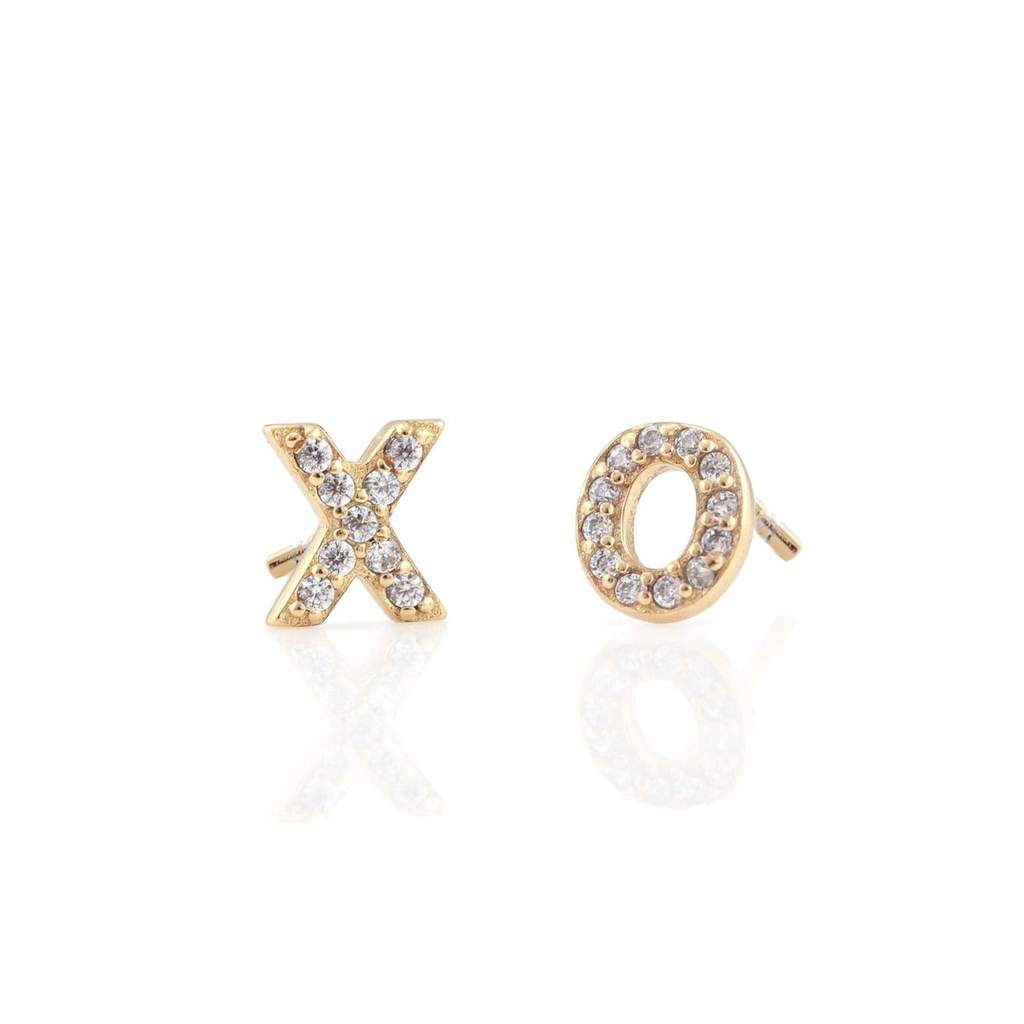 Pendientes: Aretes pavé XO