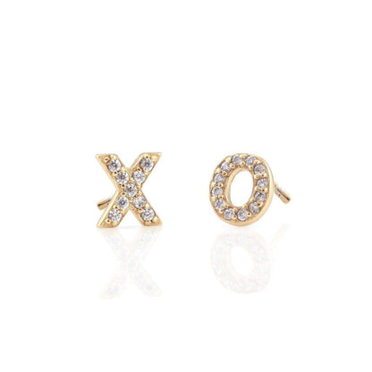 Pendientes: Aretes pavé XO