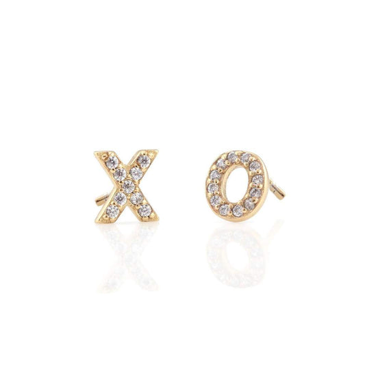 Pendientes: Aretes pavé XO
