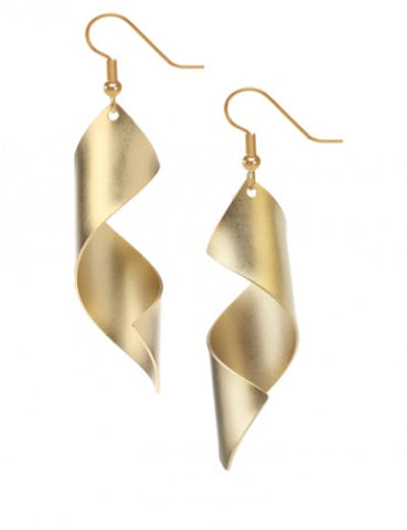 Lamp Shade Earrings Gold