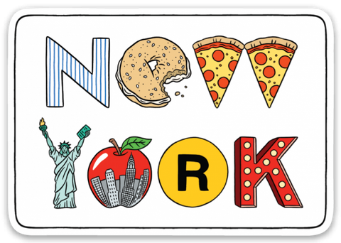 Die Cut Sticker: New York Icons
