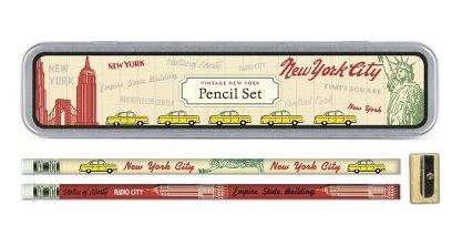 Pencil Set NYC Vintage