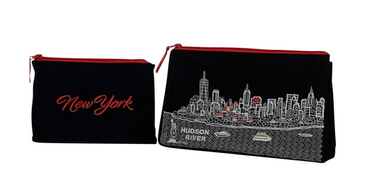 Set de 2 neceseres de Nueva York - Negro