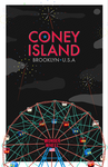 Coney Island Night Scene 11X17