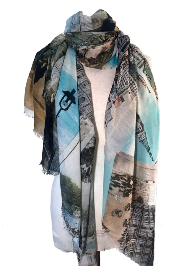NYC Postcards Scarf