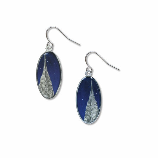 Earrings: Chrysler Building At Night