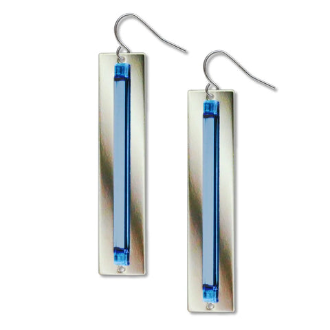 Light Works Earrings #2 Neon Blue