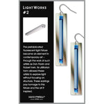 Light Works Earrings #2 Neon Blue