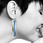 Light Works Earrings #2 Neon Blue