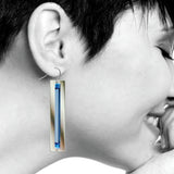 Light Works Earrings #2 Neon Blue