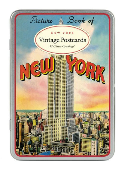 Glitter Vintage Postcards Assorted
