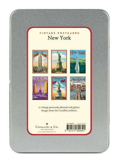 Glitter Vintage Postcards Assorted