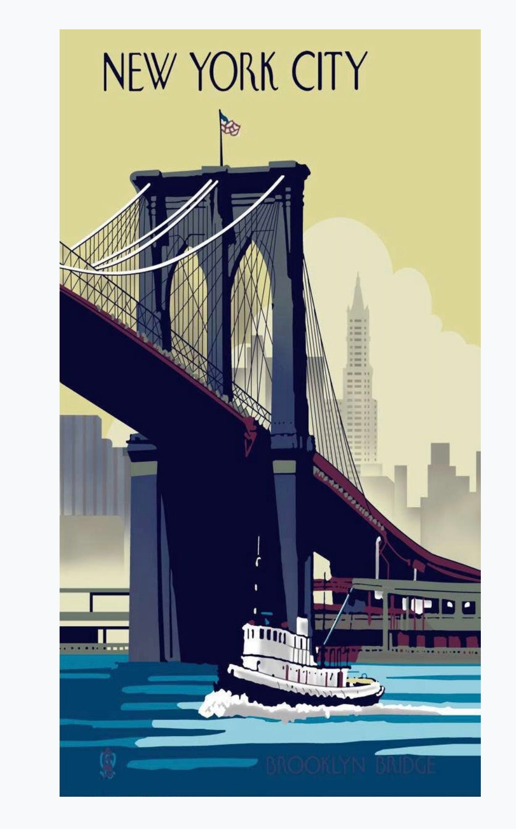 Bufanda del Puente de Brooklyn de Nueva York
