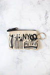 New York Screen Printed Coin Pouch