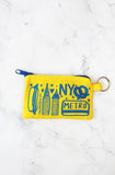 New York Screen Printed Coin Pouch