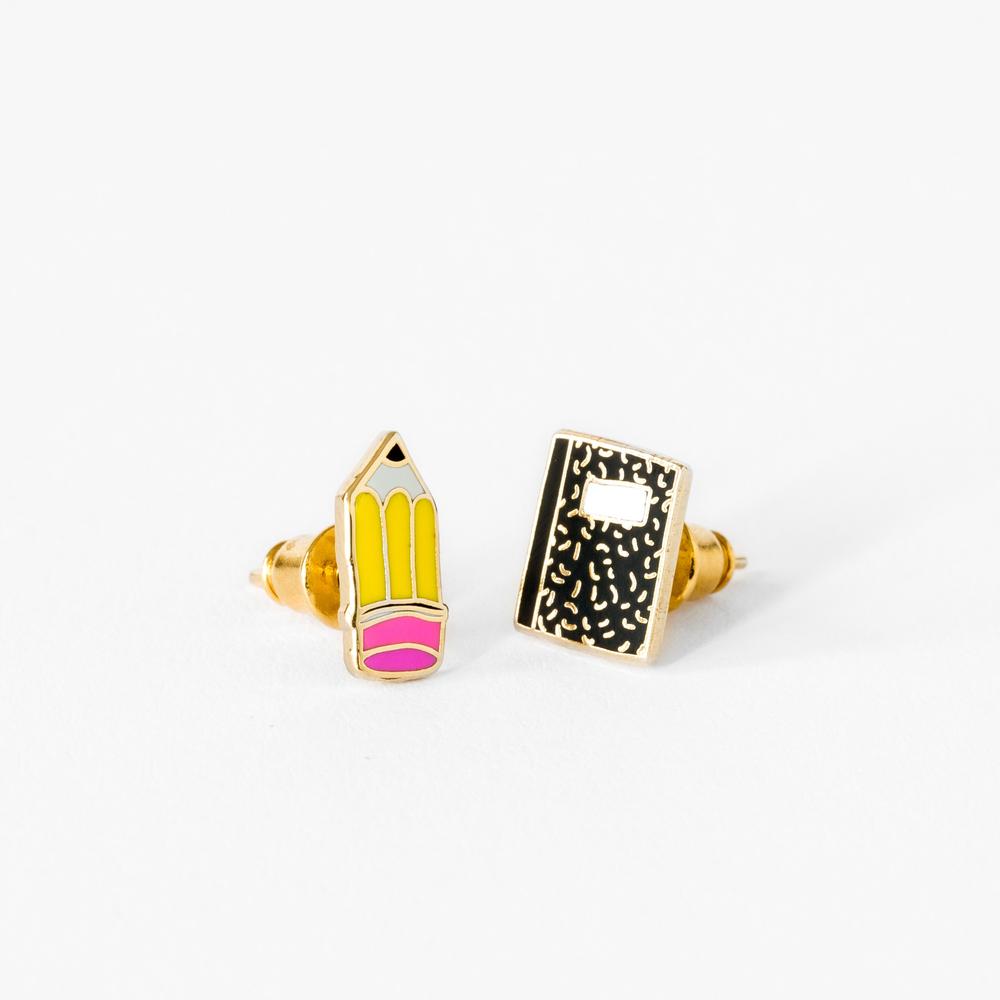 Yellow owl earrings top
