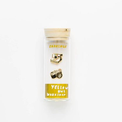 Earrings: Cameras Studs