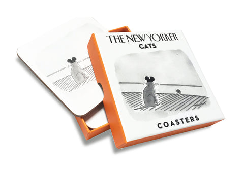 Coaster Set: New Yorker Cats