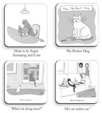 Coaster Set: NEW New Yorker Cats