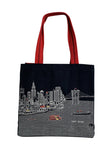 Embroidered NYC Tote Black