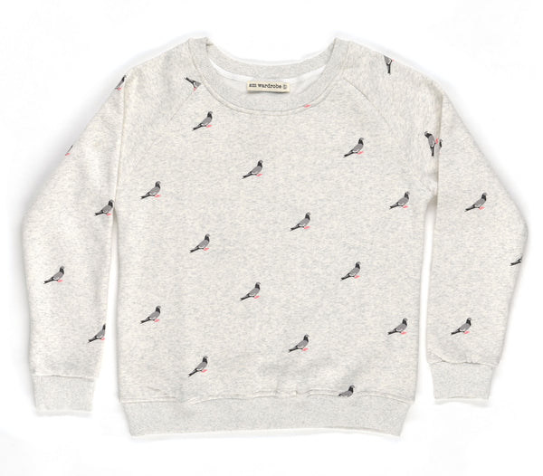 Pigeon Print Crew Neck Sweatshirt – Museum of the City of