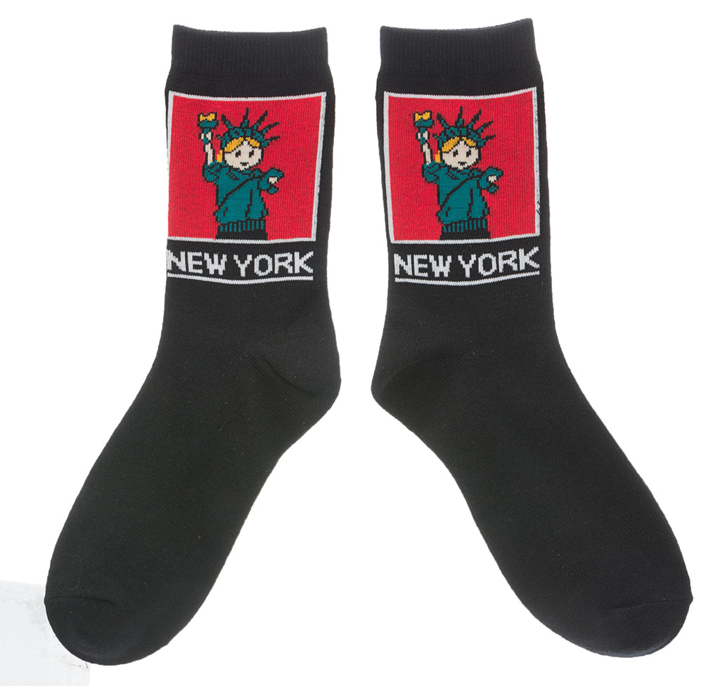 NYC Cartoon Statue of Liberty Socks – Museum of the City of New York