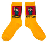 NYC Cartoon Statue of Liberty Socks
