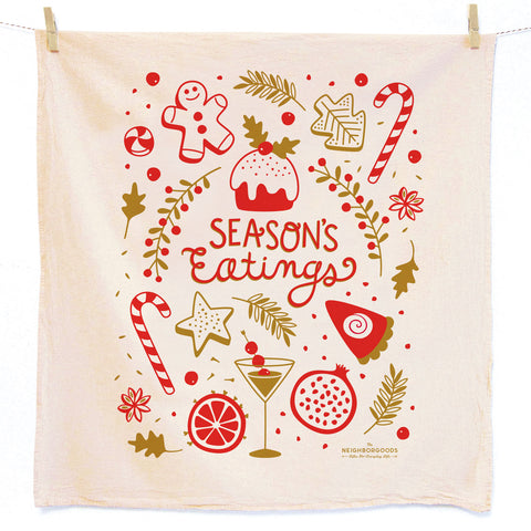 Today's Menu: Eat it or Starve Dish Towels- Set of 2 Microfiber