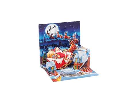 Santa Sleigh Trinket Card 3Pack