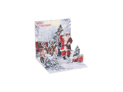 Jolly Santa Trinket Card 3Pack