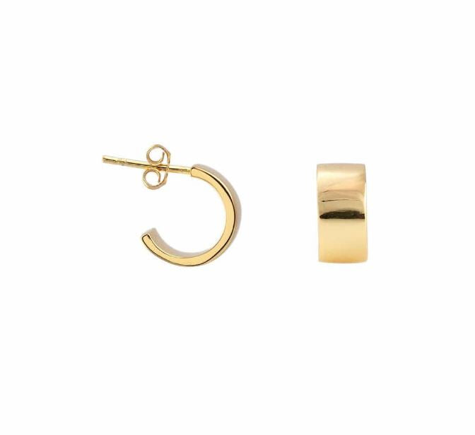 Pendientes: Aros anchos Huggie