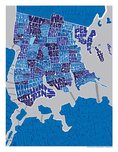 Print: Bronx Typography