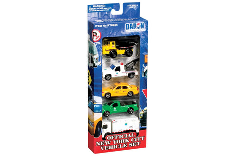 NEW YORK CITY OFFICIAL 5 PC VEHICLE SET