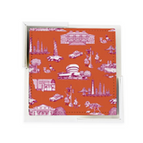 New York Toile Coaster Set