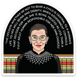 RBG Pro-Choice Quote Die Cut Sticker