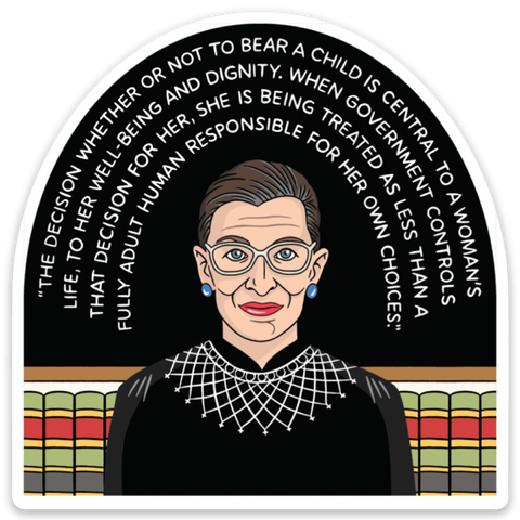 RBG Pro-Choice Quote Die Cut Sticker