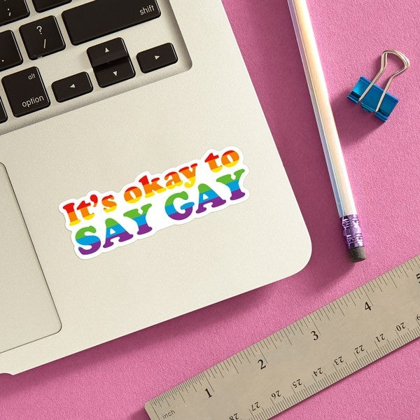 Pegatina troquelada: Está bien decir gay