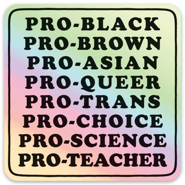 Pegatina: PRO-NEGRO