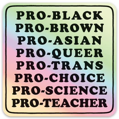 Pegatina: PRO-NEGRO