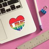 Love Heart Die Cut Sticker