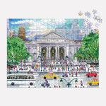 Michael Storrings Springtime at the Library 500 Piece Double-Sided Puzzle