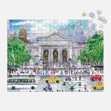 Michael Storrings Springtime at the Library 500 Piece Double-Sided Puzzle
