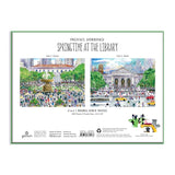 Michael Storrings Springtime at the Library 500 Piece Double-Sided Puzzle