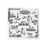 New York Toile Coaster Set