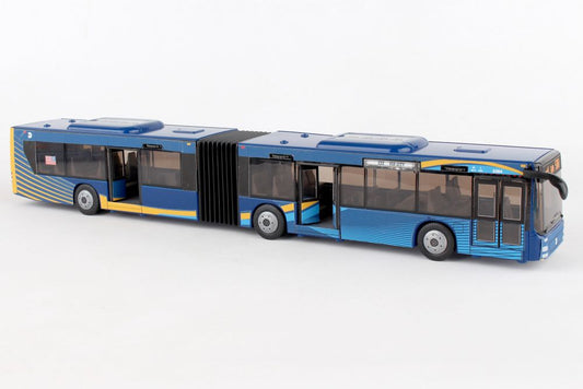 Autobús articulado de nuevo color de la MTA