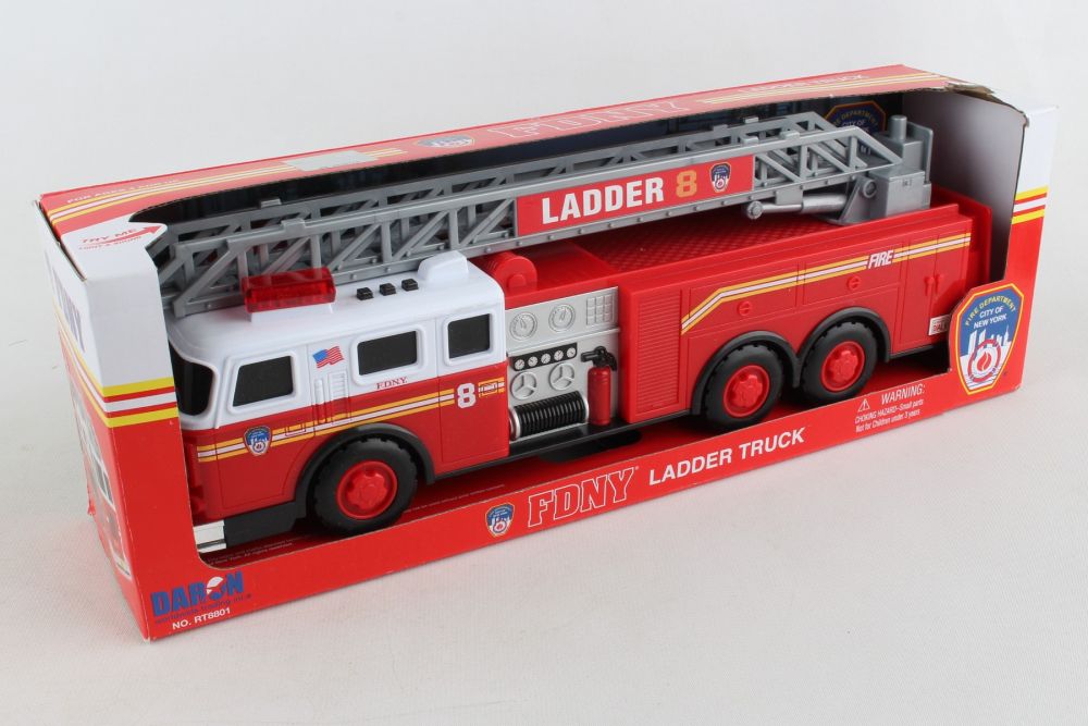 Camión con escalera FDNY con luces y sonidos