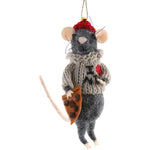 Ornament: Felt NYC Pizza Rat